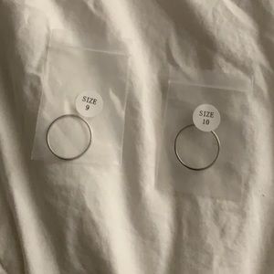 silver stackable rings